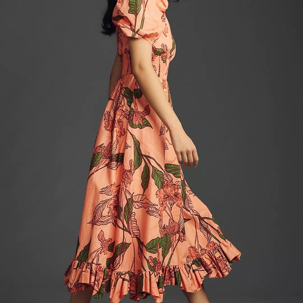 Floral Peach Dress